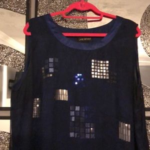 Lane Bryant Tops - Navy Artistic Tunic/Tank Lane Bryant Tops - Navy Artistic Tunic/Tank